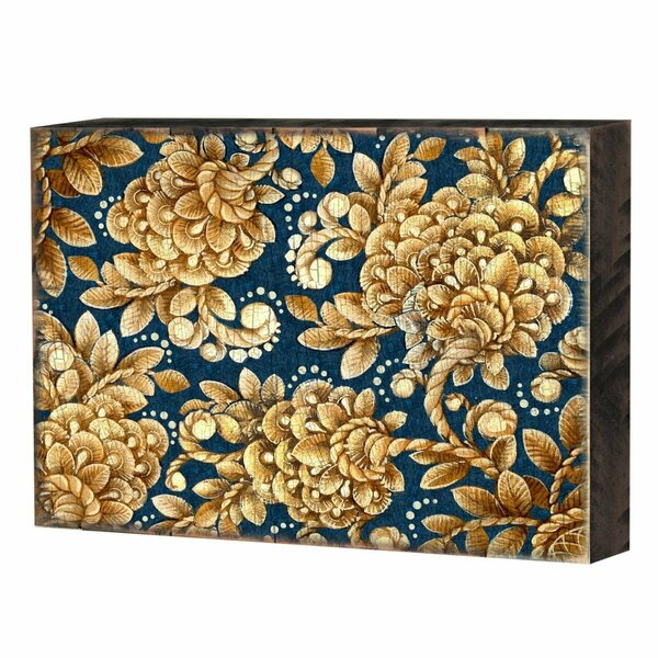 Clean Choice Patterned Rustic Wooden Block Design Graphic Art CL2969904